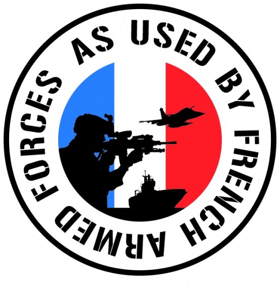 "AS USED BY THE FRENCH ARMED FORCES" label